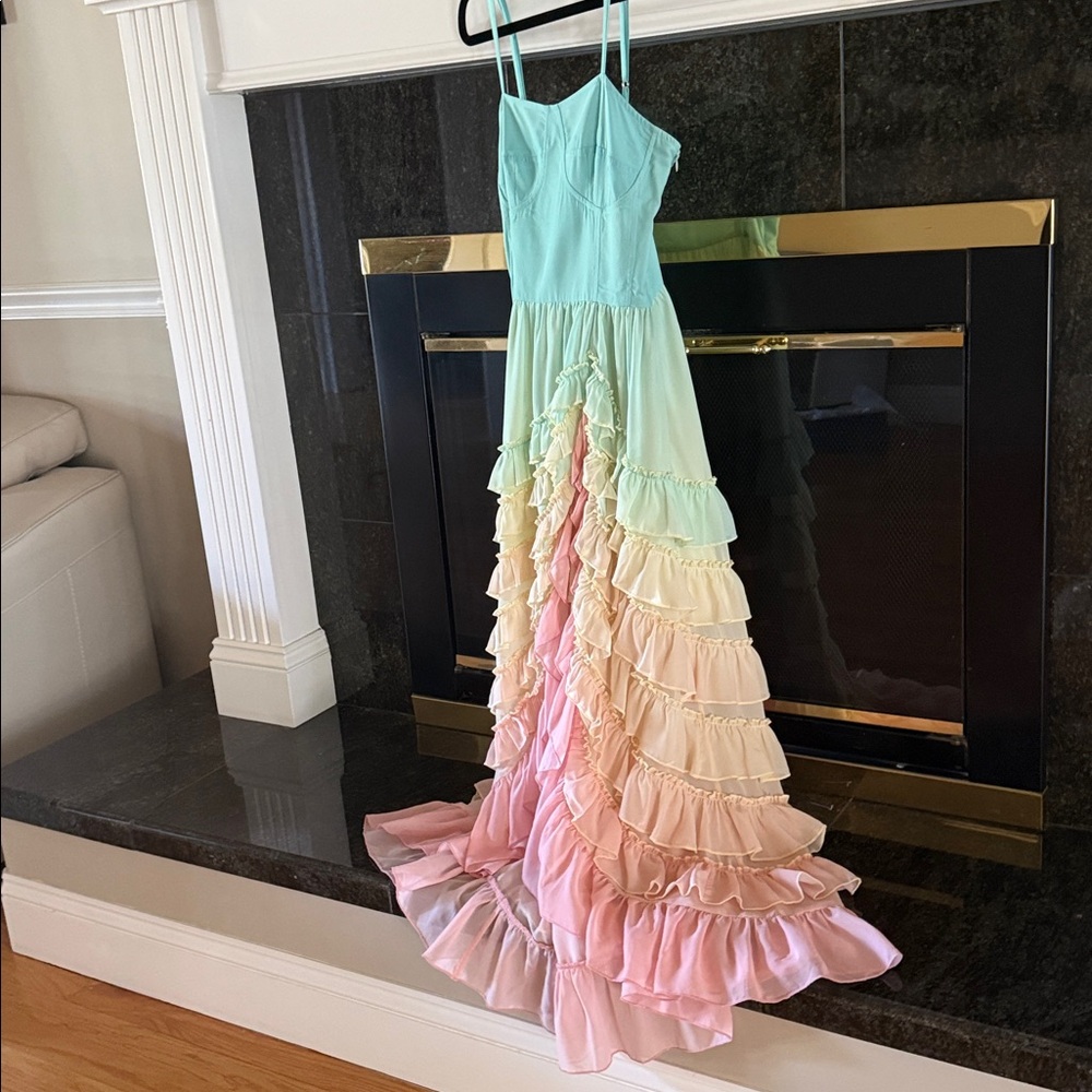 Rococo Sand Ciceli rainbow raffle dress sz S - Picture 14 of 17